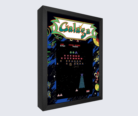 Galaga Shadowbox Art