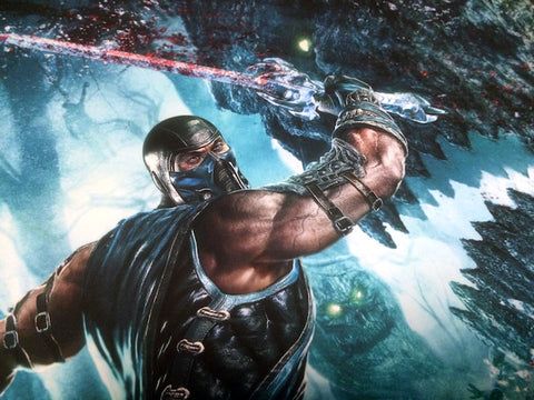 Mortal Kombat IX Close up of Sub Zero