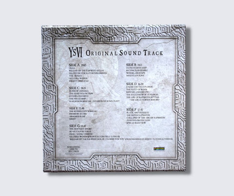 Ys VI The Ark of Napishtim Original Soundtrack 4xLP Box Set