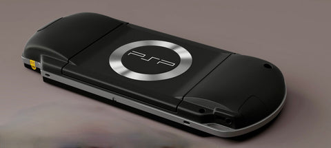 Back image of a PlayStation portable console