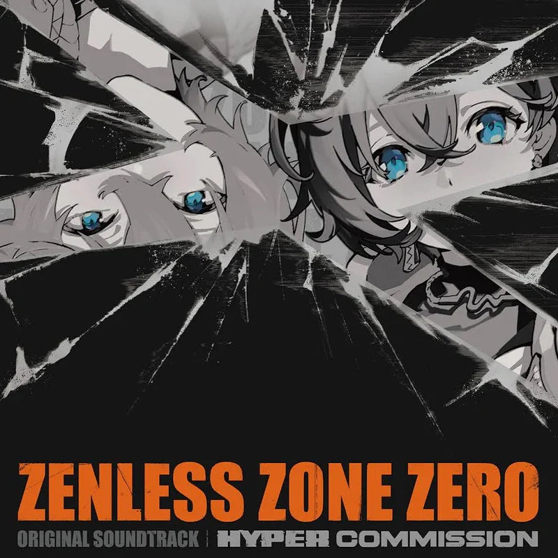 Anime character with blue eyes and gray hair surrounded by black cracks, with 'Zenless Zone Zero' text at the bottom.