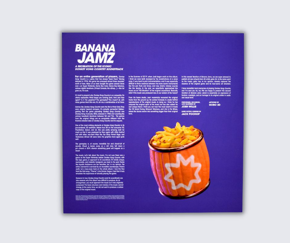 Banana Jamz 199x Vinyl Record | Cartridge Thunder | PixelCrib
