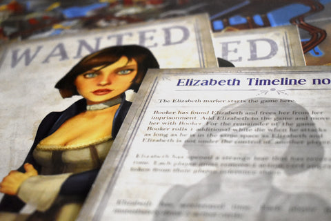 Elizabeth image on card bioshock board game