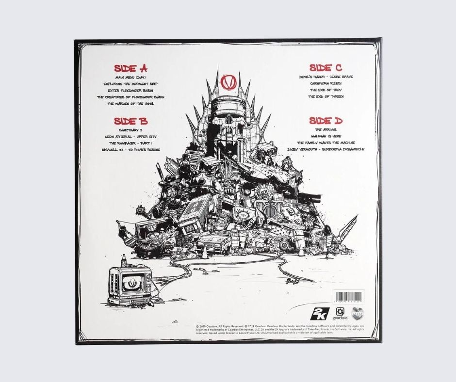 Borderlands 3 Deluxe Double Vinyl Soundtrack