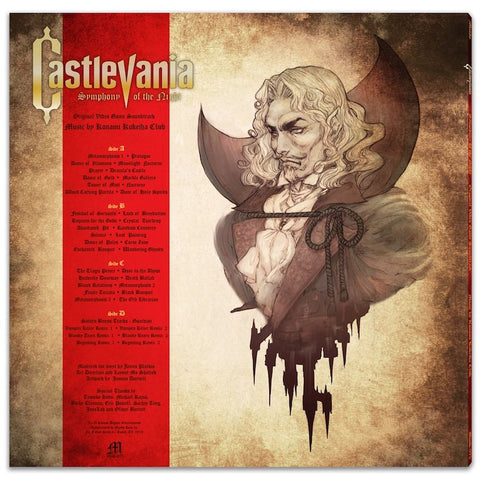 Castlevania - Symphony Of The Night Vinyl Soundtrack Rear Cover