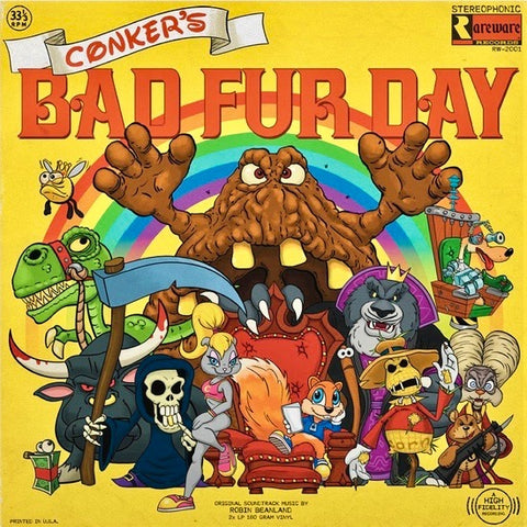 Conker's Bad Fur Day Vinyl Soundtrack Cover