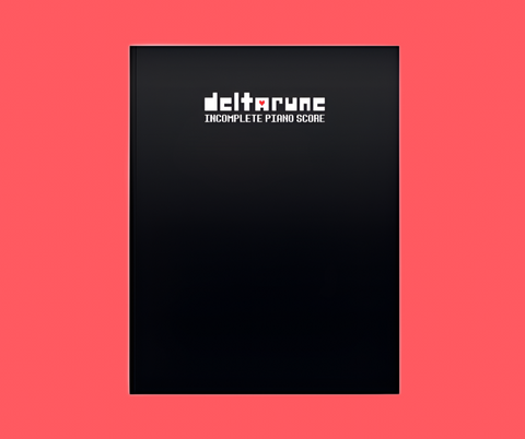 DELTARUNE Incomplete Piano Score (Physical Sheet Music Book)