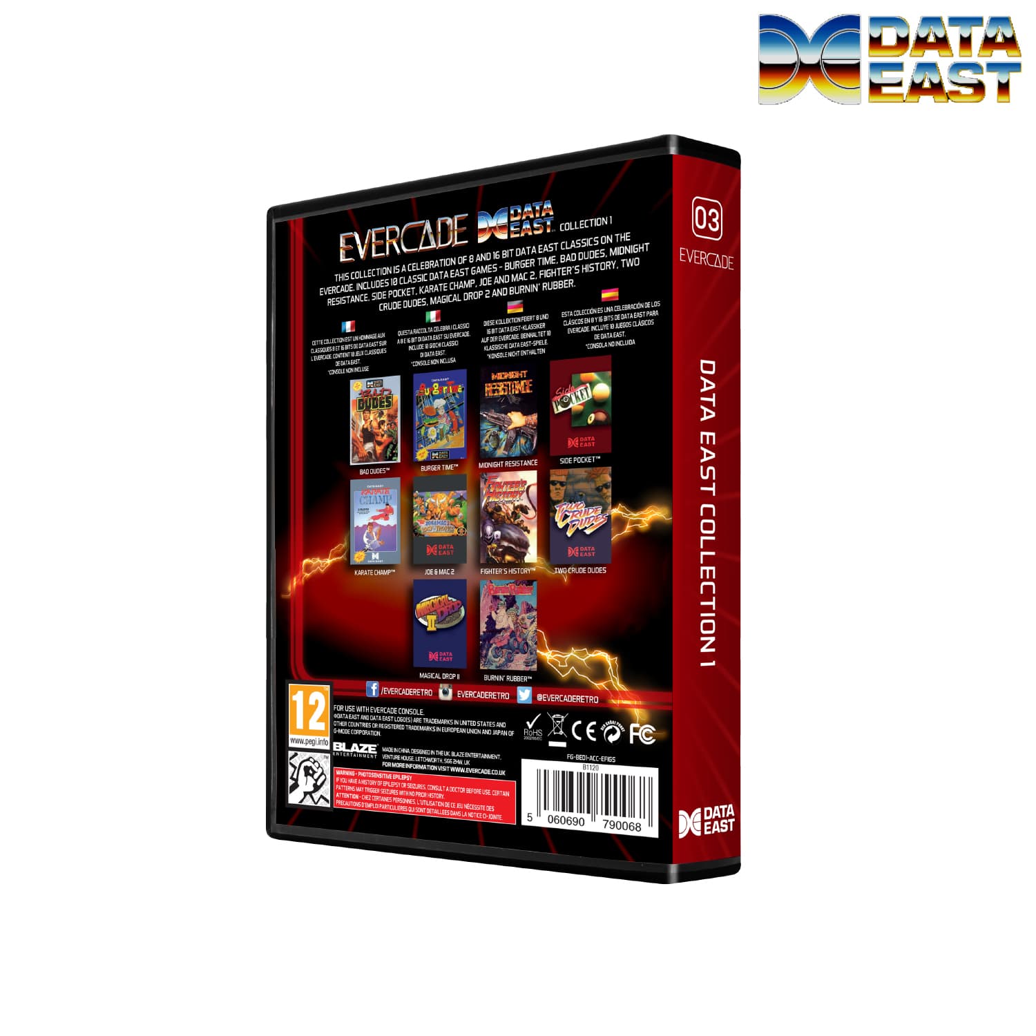 Data East Collection 1 - Evercade Cartridge