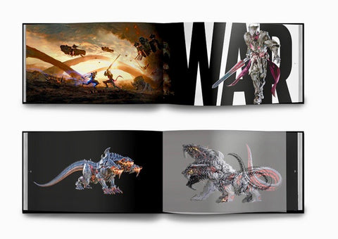 The Art and Design of Final Fantasy XV inside book concept art