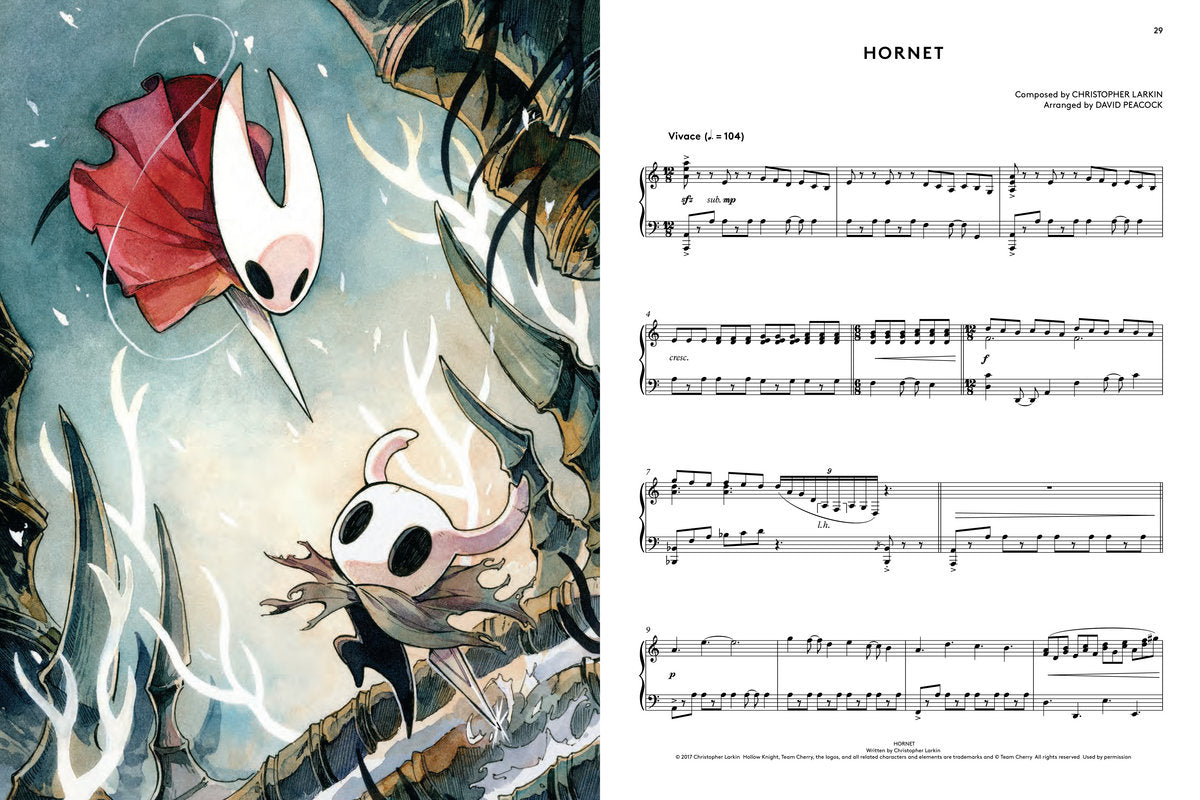 Hollow Knight Piano Collections (Physical Sheet Music Book)