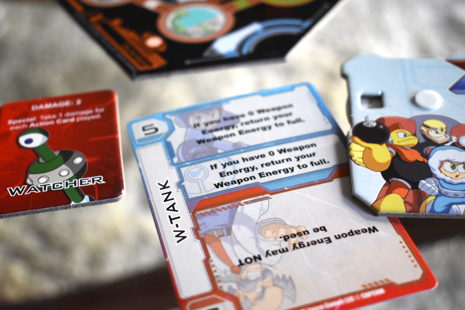 Mega Man Board Game cards