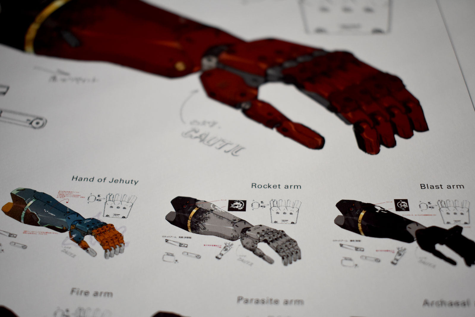 Metal Gear Solid V book prosthetic arms