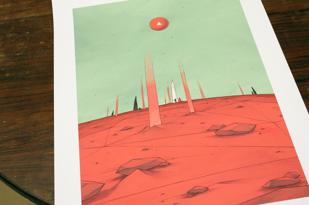 Mirrormoon Day the Pillars Art poster