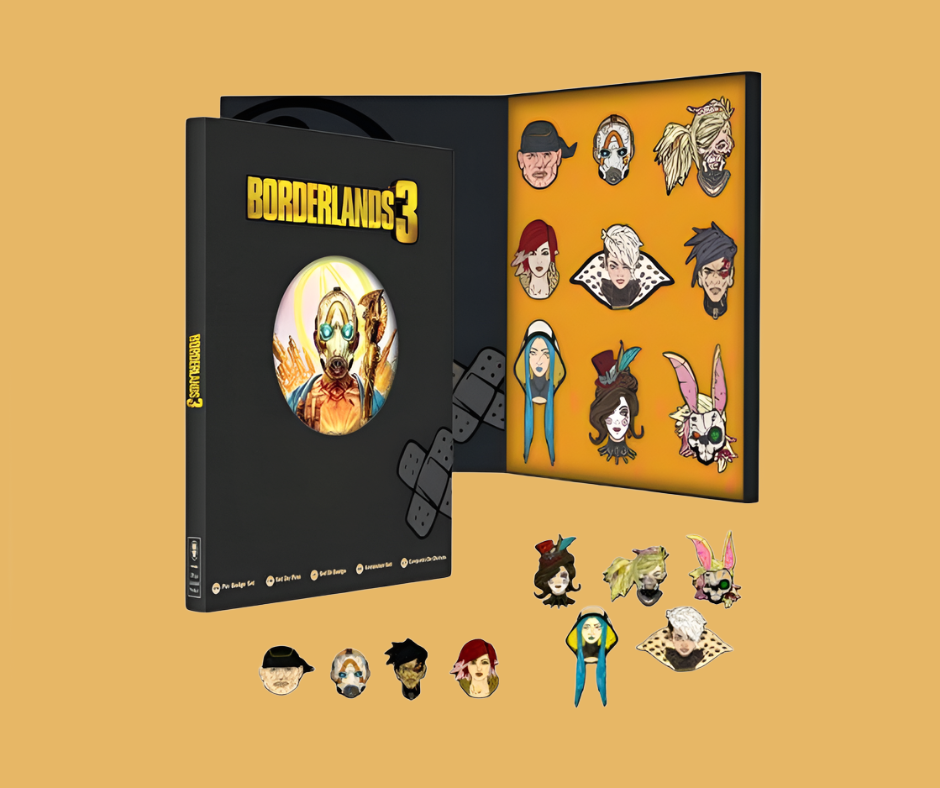 Official Borderlands 3 Collectors Pin Badge Set