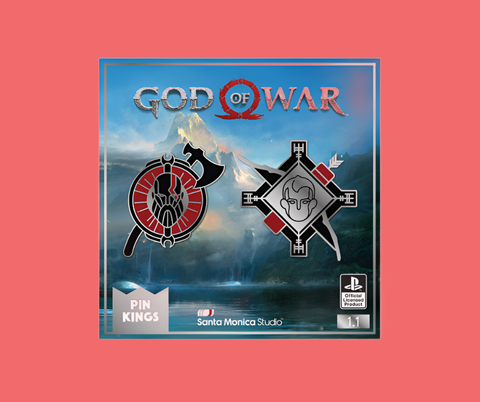 Pin Kings God of War Enamel Pin Badge Set