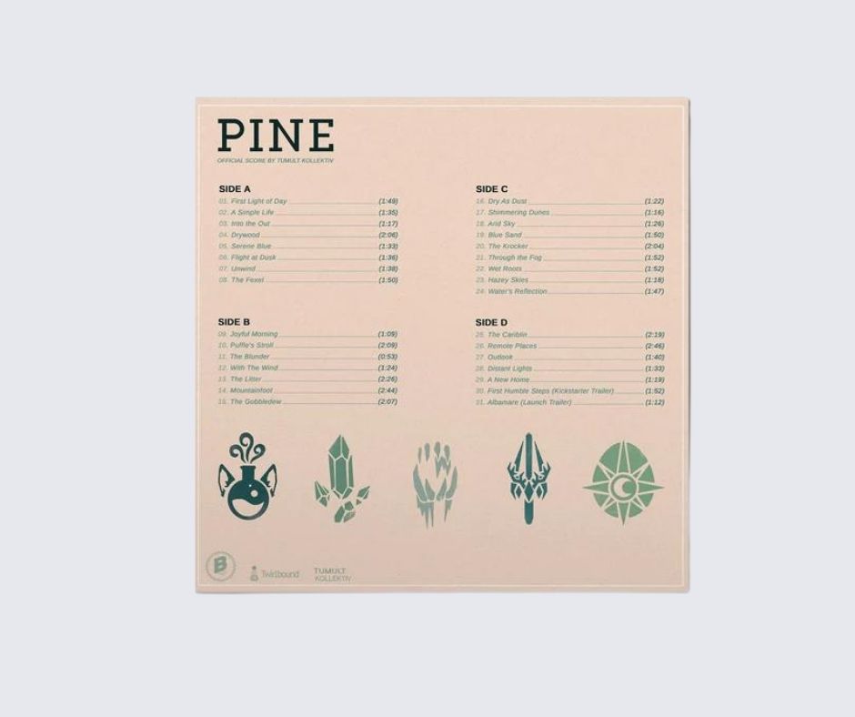 Pine Original Video Game Soundtrack 2xLP