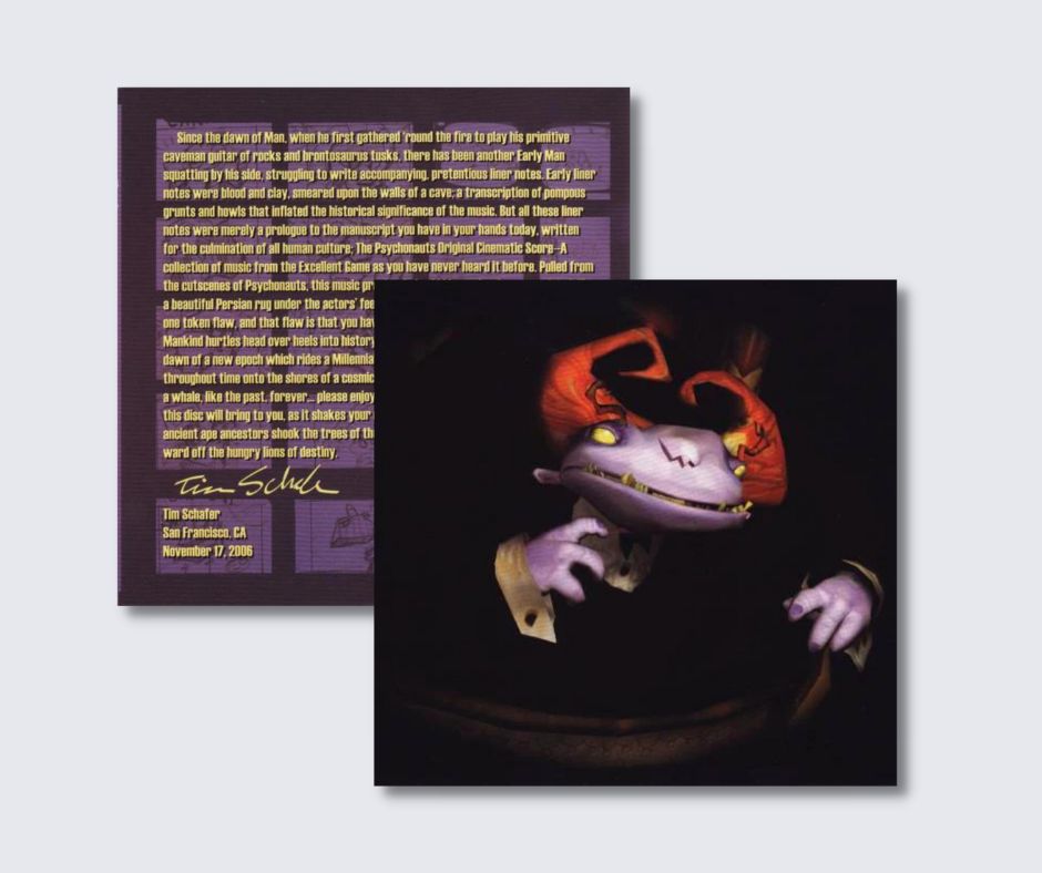 Psychonauts: Original Cinematic Score CD