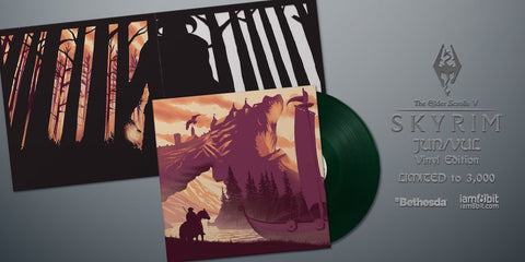 Skyrim Vinyl Soundtrack Gatefold Art