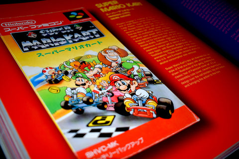 Japanese box art for super mario kart
