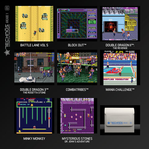Technos Arcade 1 - Evercade Cartridge