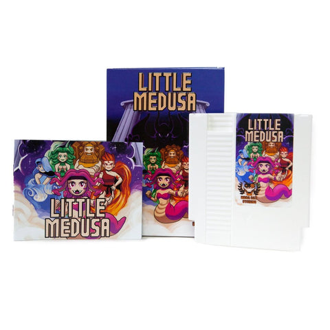 Little Medusa - NES Cartridge box and instruction manual